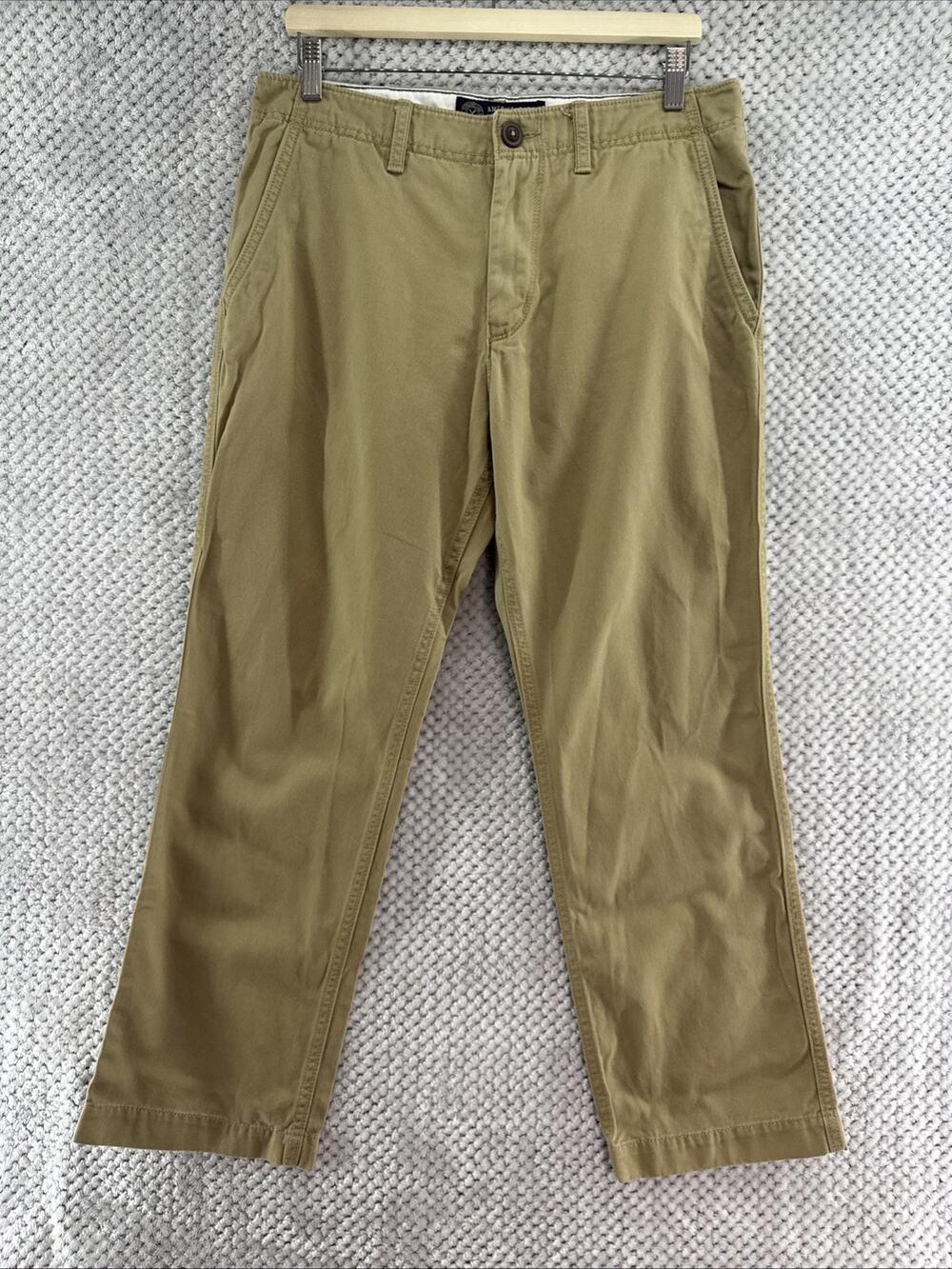 American Eagle Original Boot Pants Mens 32X30 Khaki Beige Mid Rise